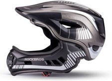ROCKBROS Kinderhelm Fahrradhelm Integralhelm mit Abnehmbaren Kinnschutz Jugend