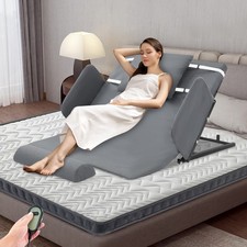 Grau Elektrisch verstellbare Rückenlehne für Betten, Bett mit elektrisch