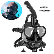 Vollgesichts-Tauchbrille Kit Anti-Fog-Maske Unterwasser-Atmung Schnorchel Kit