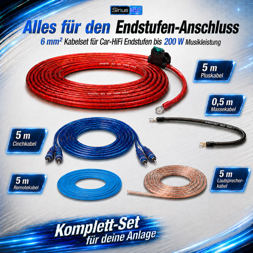 6mm endstufe verstärker - 6mm²,