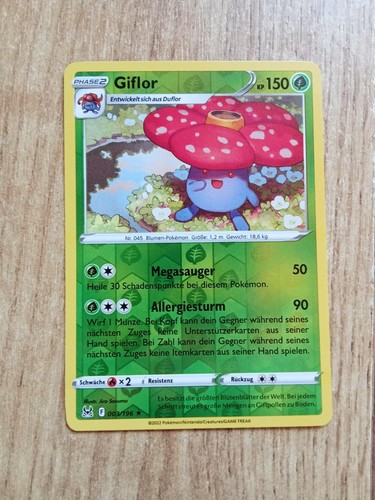 Pokemon karte giflor - karte, deutsch