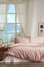 Özdilek Bettwasche set 160x220 %100 Baumwolle 3TLG 50X70 Kissenbezug Rosa