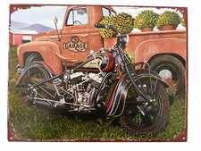 Blechschild "Garage" Indian