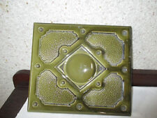 Alte Ofenkachel, grün, Antik, Jugendstil, schöes Dekostück