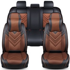 Mercedes C-Klasse W204 S204 Bj 2007-14 kompatible Schonbezüge in Schwarz/Braun F