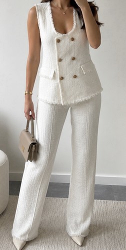 Anzug zara hose weste weiß - zara, s