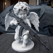 Engel mit AK -AR15 Urban Dekor