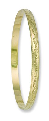 Armreif massiv gelbgold damen - armreif,