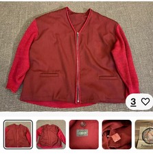 OMEN THOMAS I PUNKT Cardigan Strickjacke Feinstrick Schurwolle Rot XL 