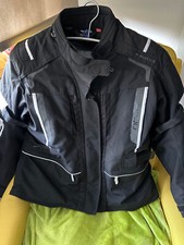 Neuwertige Held 4- Touring Damen Motorradjacke Gr. D-XL Schwarz - Weiß