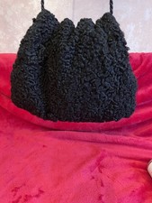 Muff aus echtem Pelz - schwarz -