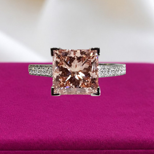 Lab grown diamond ehering 18k - lab,