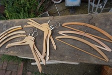 14 Kleiderbügel Holz Holzbügel Hosenbügel Klemmbügel
