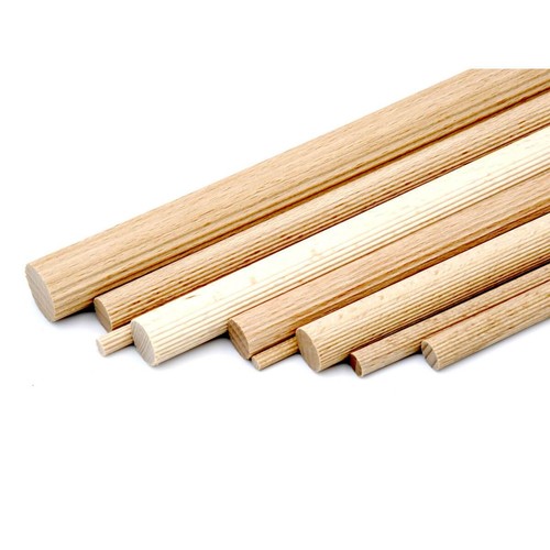 Rundstab buche geriffelt - rundstab,