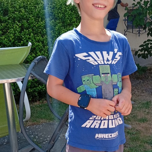 Jungen shirt blau - t-shirt, xs