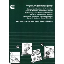 Cummins Serie B Dieselmotor Gebrauchsanleitung inkl. Wartungshandbuch