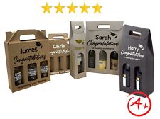 Herzlichen Glückwunsch zum Bestehen Ihrer Prüfungen - personalisierter Flaschenträger Bier & Wein