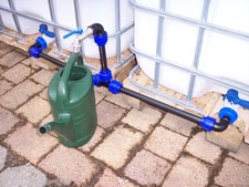 IBC Container Verbindungsset 2x 1000L Regenwassertanks stabile Verbindung #1011S