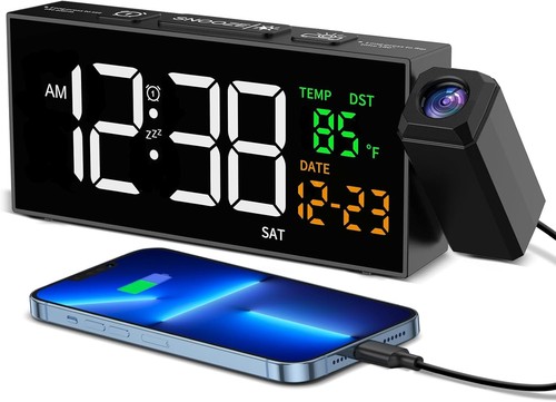 Moderne digitaluhr mit - moderne,