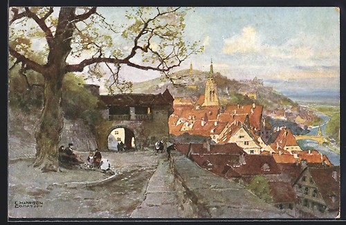Künstler edward harrison - künstler-ak,