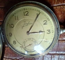 1935 Junghans 42 Taschenuhr in Silber Für Treue Dienstleistungen, Bergbau 
