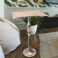 Beistelltisch, Aluminium, Holz, Eckig, Auslage, Dekoration