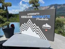 AlpenKraft Mondboden Steinmatte Duschmatte Dusche Badezimmer Kieselgur XXL