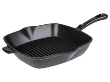 LIVARNO home Gusseisen-Grillpfanne mit beidseitigem Ausgießer (Schwarz) - B-Ware
