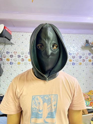 Neue doppellagige ledermaske - neue,