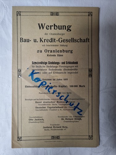 Historisches dokument 1912 - dokument,