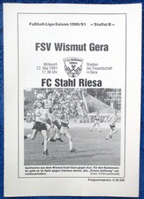 FSV Wismut Gera - FC Stahl