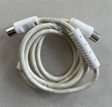 1,1 m Antennenkabel Weiss mit Mantelstromfilter