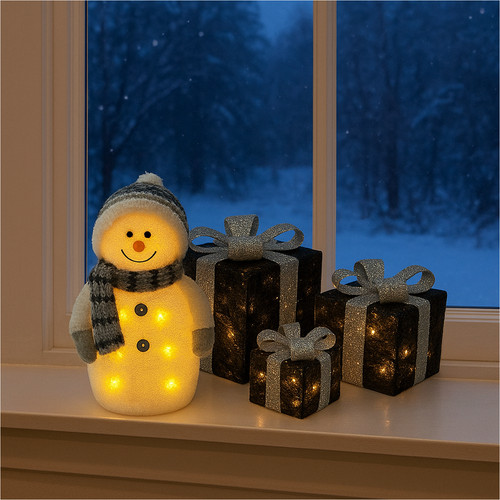 Set weihnachten led - set,