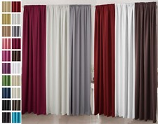 Vorhang Blickdicht VERDUNKELUNG Thermo Gardine Kräuselband Verdunkelungsvorhang