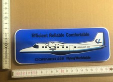 DORNIER 228  20cm Alter Aufkleber Flugzeug Fluglinie Gesellschaft rar selten ! 