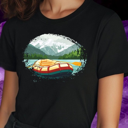 Shirt frauen rafting boot - t-shirt,