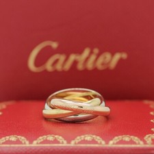 Les must de Cartier Trinity Tricolour 18KT Gold mit Cartier Box in Gr. 50