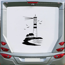 Leuchtturm Maritim 115cm Autoaufkleber B54 Heck Wohnmobil Wohnwagen Bus Urlaub