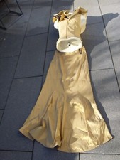 Swing Abendkleid 2 teilig gold-schwarz lang Gr. 38/40 gebraucht Topzustand 