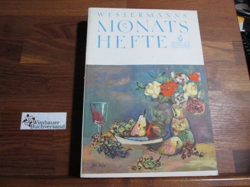 Westermanns monatshefte - monatshefte,, 6