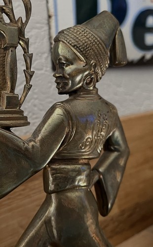 Messing art deco mohrenfigur - messing,