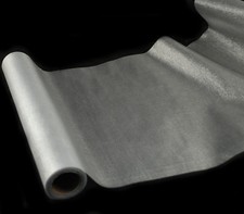 285 Organza Stoff metallisch