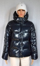 BOGNER EVELIA DAMEN DAUNENJACKE WINTER JACKE BLAU SHINY UVP 899 € Gr 40 ML NEU