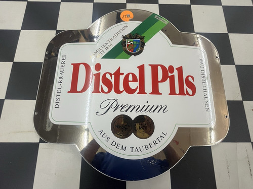 Distel pils emailschild - distel,
