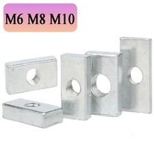 M10 verzinkt rechteckig - m6,