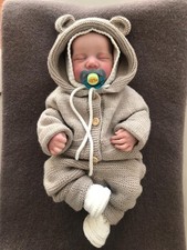 Baby-Strickset Gr.62 (3-ca.6) Monate Selbstgestrickt neu 100% Merinowolle 