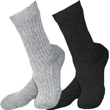 Norweger Socken Wollsocken Ohne Gummi 3|6 Paar Unisex Herren Damen Schwarz Grau