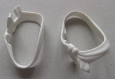 18425, 2x Waffengurt, Waffenschärpe, Schärpe, weiss