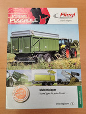 Fliegl Muldenkipper Traktor Prospekt Tractor brochure 48