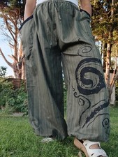 Khaki Baumwolle Poofy Hippie